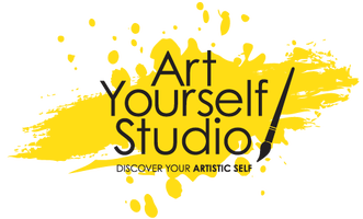 Art Yourself Studio Logo - Yellow Color Splash